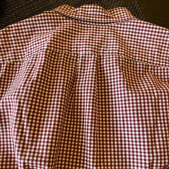 Men’s J. Crew slim untucked Oxford button down shirt, size small, red gingham - Picture 4 of 5